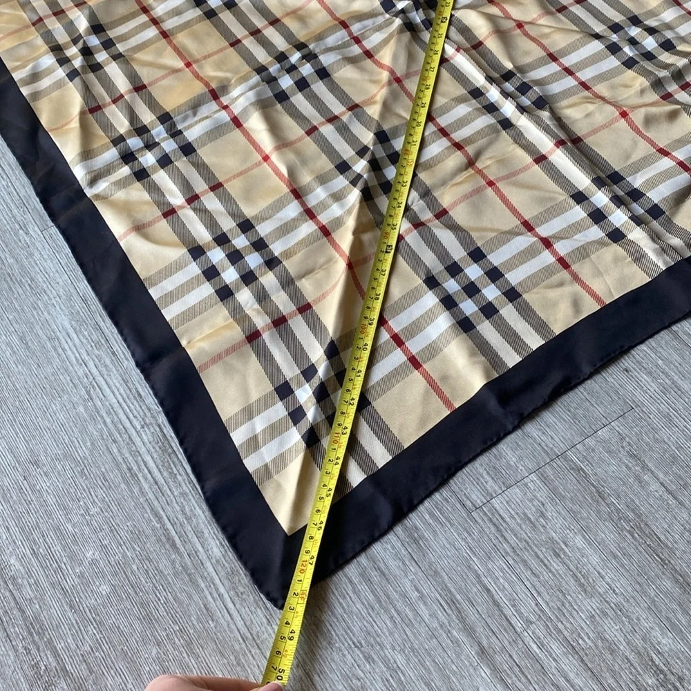 Authentic Burberry Nova Check silk scarf